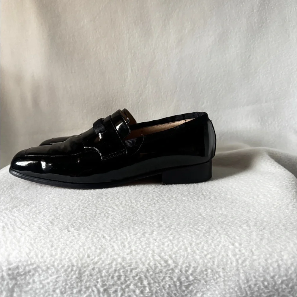 Andrew Fezza Size 10 1/2 Men’s Black Leather Dresss Shoes.